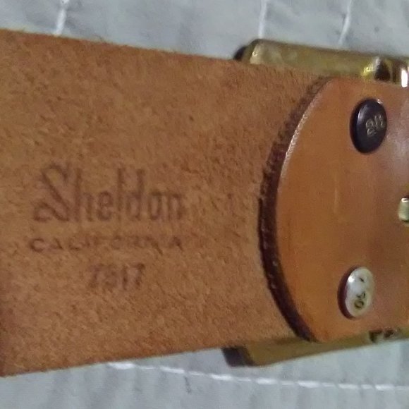 Vintage WOMEN LEATHER BELT BY DESIGNER SHELDON - Picture 14 of 14